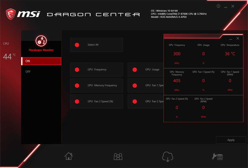 msi dragon center turbo mode