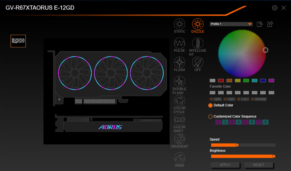 Gigabyte AORUS Engine; RGB Fusion