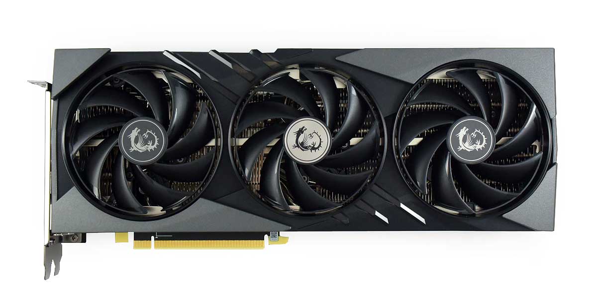 MSI RTX 4070 Ti SUPER 16G GAMING X SLIM; čelní strana