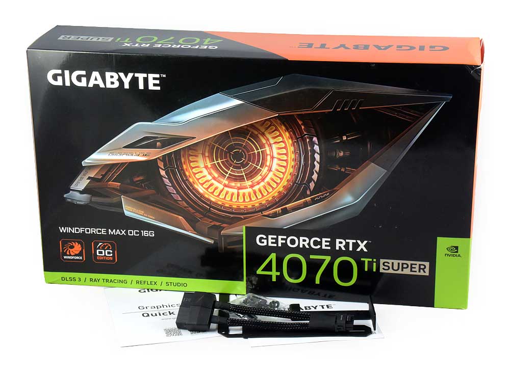 Gigabyte RTX 4070 Ti SUPER Windforce MAX OC 16G; balení