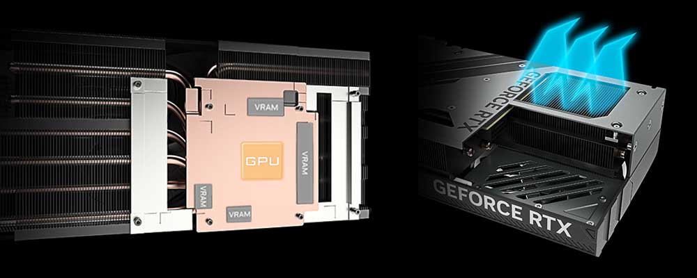 Gigabyte RTX 4070 Ti SUPER Windforce MAX OC 16G; chladič