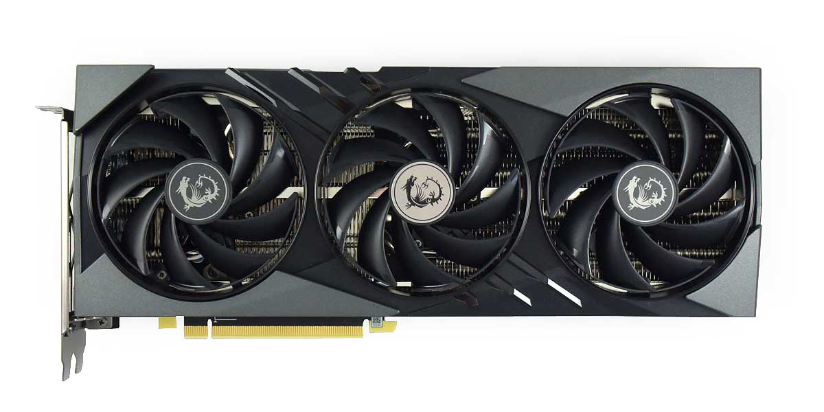 MSI RTX 4070 SUPER 12G GAMING X SLIM; čelní strana