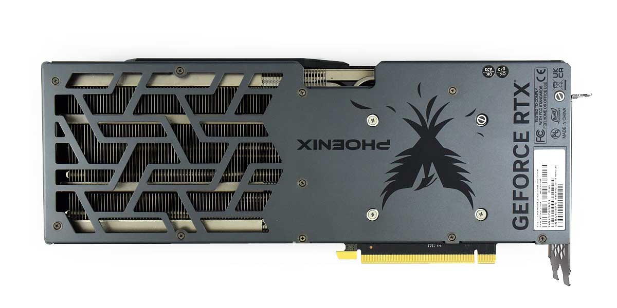 Gainward RTX 4070 Ti SUPER PHOENIX GS 16G; zadní strana