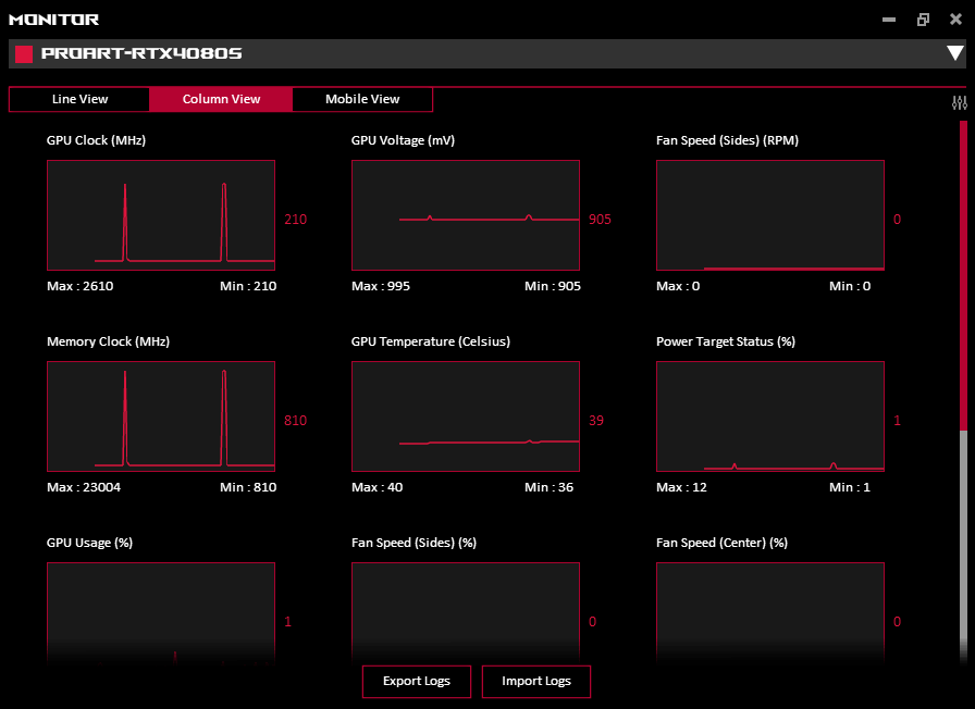 GPU Tweak III; Monitor