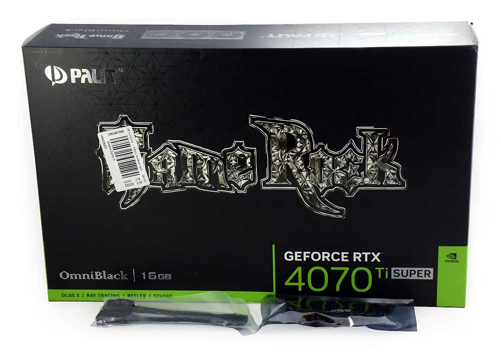 PALiT RTX 4070 Ti SUPER GameRock OmniBlack 16G; balení