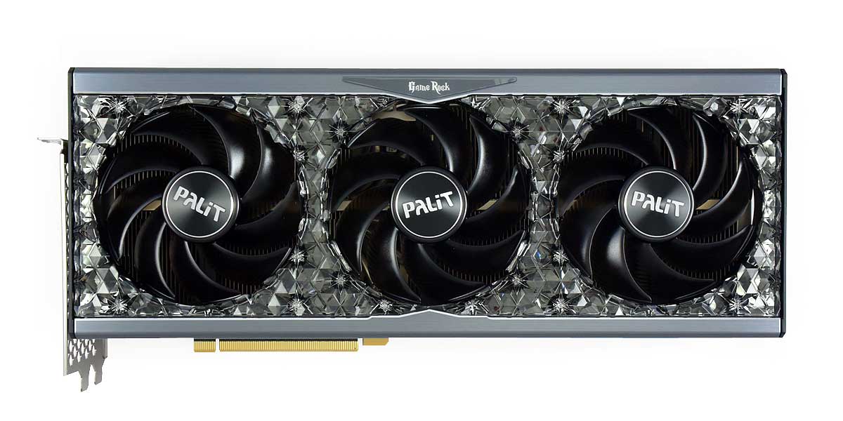 PALiT RTX 4070 Ti SUPER GameRock OmniBlack 16G; čelní strana