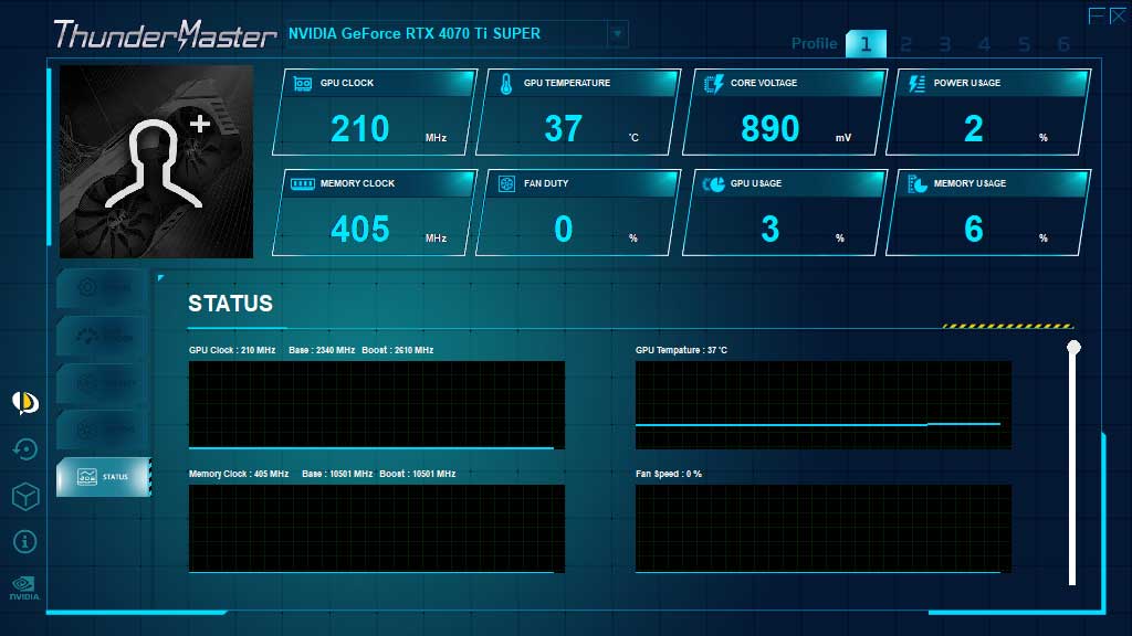 PALiT RTX 4070 Ti SUPER GameRock OmniBlack 16G; ThunderMaster - STATUS