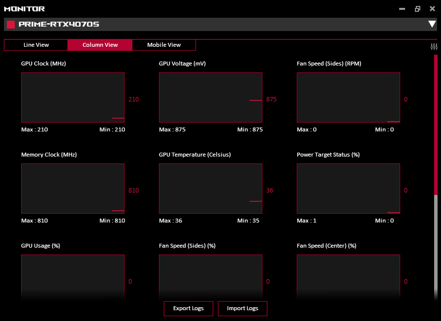 GPU Tweak III; Monitor