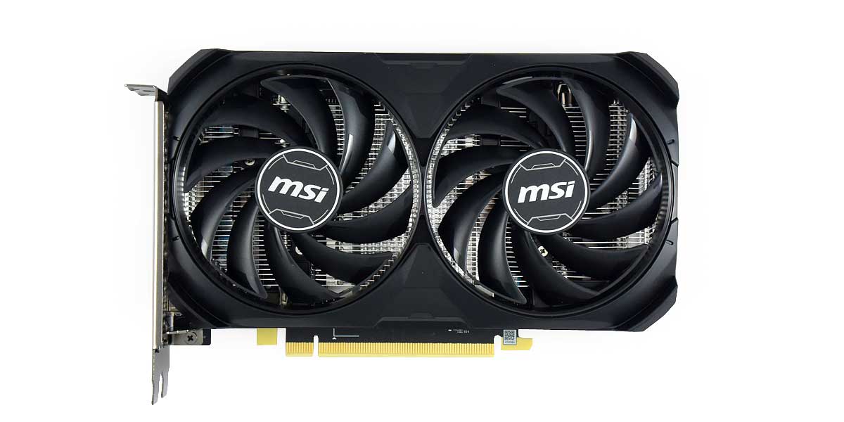 MSI RTX 4060 Ti VENTUS 2X BLACK 16G OC; čelní strana