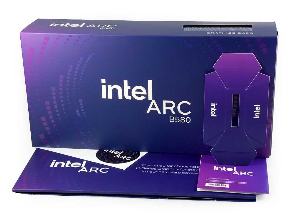 Intel Arc B580 Limited Edition 12G; balení