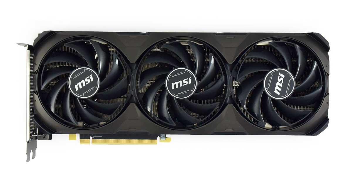 MSI RTX 4070 Ti SUPER 16G SHADOW 3X OC; čelní strana