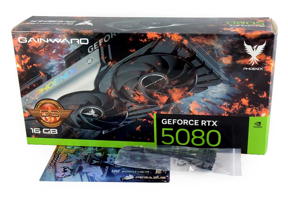 Gainward RTX 5080 PHOENIX GS 16G; balení