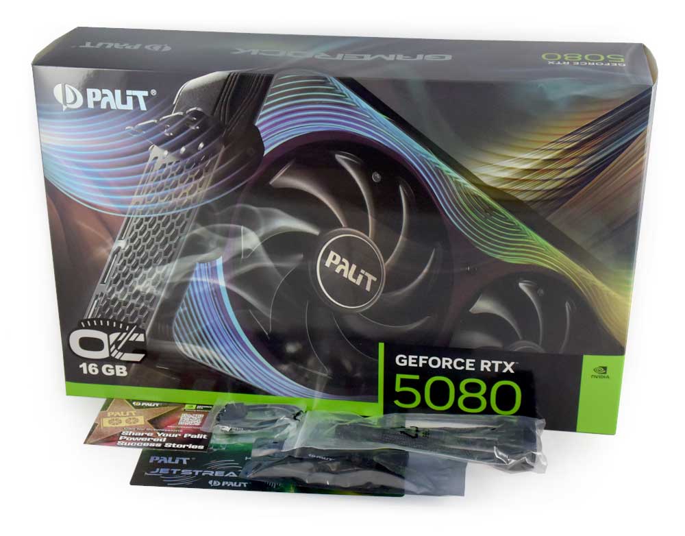 PALiT RTX 5080 GAMEROCK OC 16G; balení