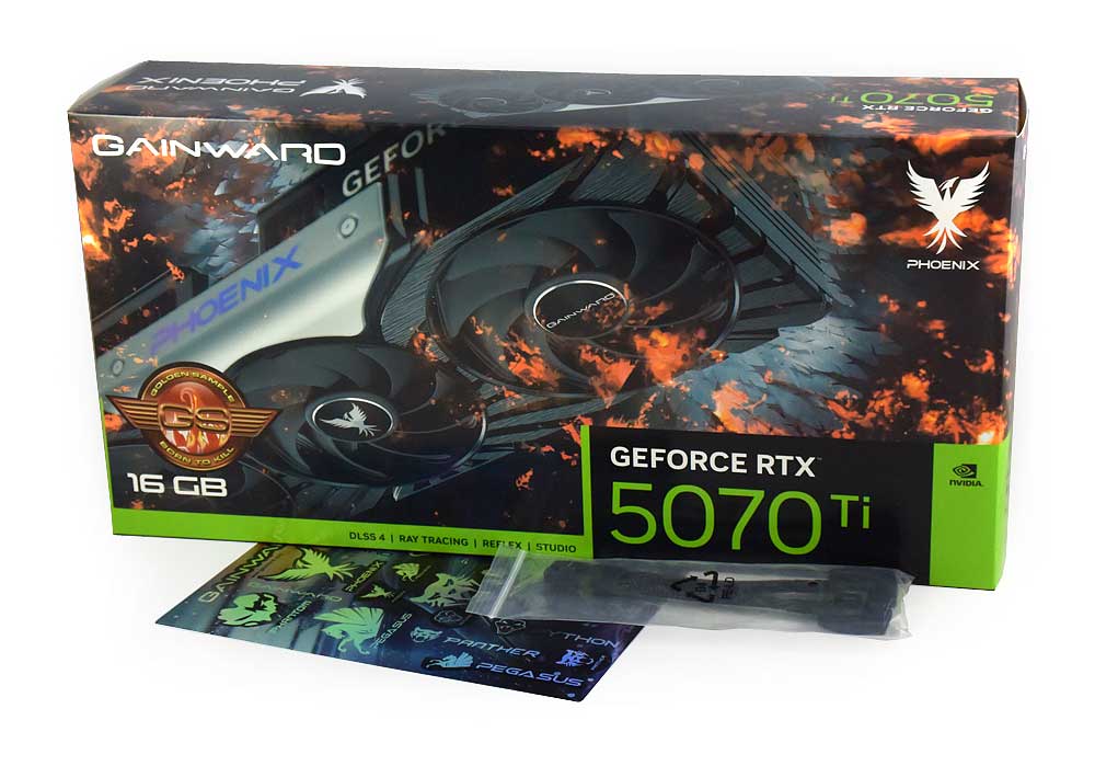 Gainward RTX 5070 Ti PHOENIX GS 16G; balení